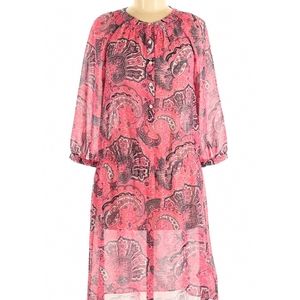 Lauren ralp Lauren paiseley print sheer dress sheer